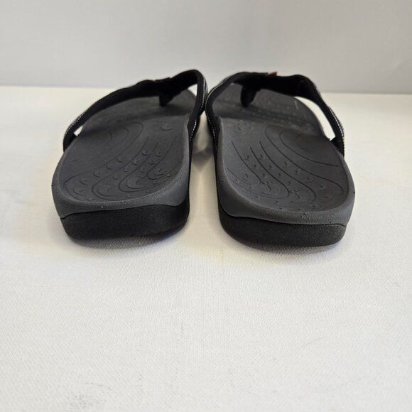 ERGOfoot Orthotic Flip Flops High Arch Support  Black Ombre Unisex Sz 42 - Picture 4 of 10
